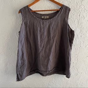 Flax Linen Tank - size 1X